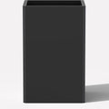 26" Tall Planters, Outdoor＆Indoor Black Planter Pots, Durable All-Weather Use with Drainage Holes, Large Planters Modern Décor for Porch, Patio, Backyard