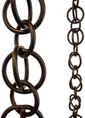 Nutshell Stores Double Loops Rain Chain - Bronze - 20 Feet