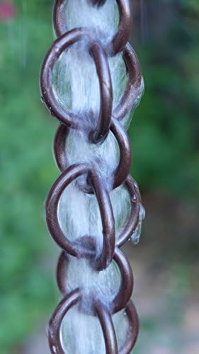 Nutshell Stores Double Loops Rain Chain - Bronze - 20 Feet