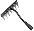 Gardening Hand Weeder Tool,Manual Weeder Tool with Detachable Blades, 4 Sizes High Carbon Steel Dual-Edge Design for Farm Garden Lawn Weed Removal, Soil Cultivation & Root Extraction (7 Tines)