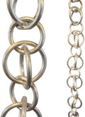 Nutshell Stores Double Loops Rain Chain - Aluminum - 20 Feet