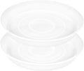 2 Pack of 19 inch Plant Saucer, 2.7" Depth Tray, Large Deep Garden Plastic Flower Planter Plant Trays for Indoors Outdoor Bath Bath (19", Clear)