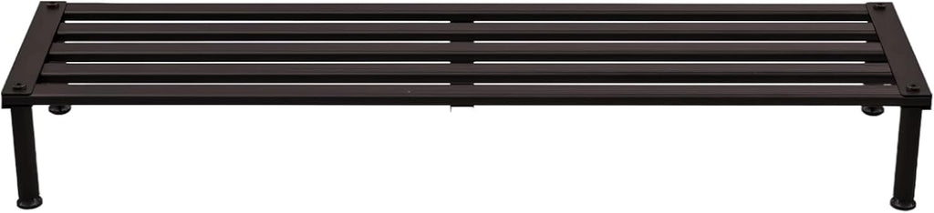 Metal Plant Stand, Rust-proof Aluminum Display Rack, Plants Display Stands Decoration Racks for Living Room Garden Balcony Patio (Ebony, 42.5Inch Low Leg)