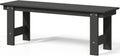 Garden Bench, Front Porch Bench Entryway Park Bench, Patio Backless Garden Seat for Outdoors/Indoor, Low Farmhouse Bench, Gray