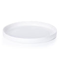 Phoenix Vine 14 Inch Plastic Plant Saucer Water Drip Tray, Heavy Sturdy Round Plant Drainage Tray for Indoors Outdoor, Matte White, 21-TY-14W-1