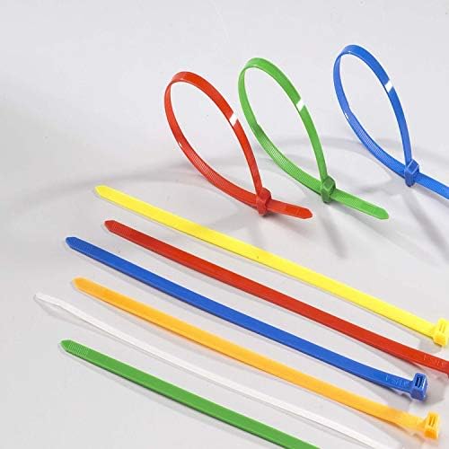 4 Inch Grey Zip Ties (1000 Pieces), 18lb Strength, Nylon Cable Wire Ties