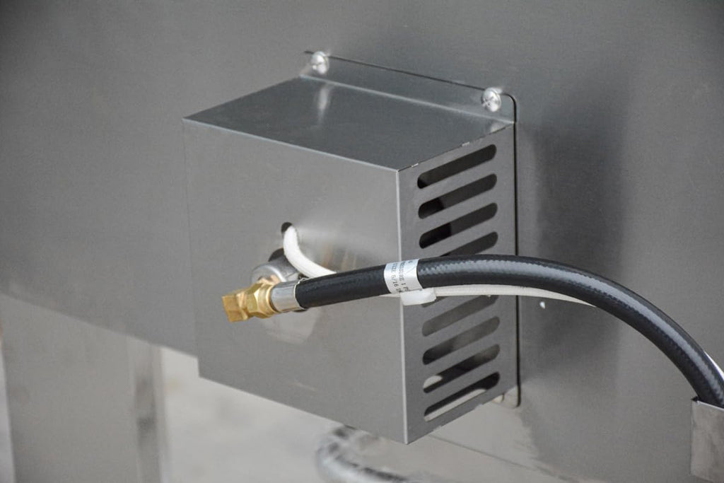 32.5 inch Propane Gas and Wood Fired Pizza Oven, Large Stainless Steel Pizza Oven for Outdoor, Backyard and Party (Silver)