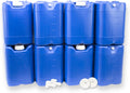 5-Gallon Stackable Water Storage Containers, w/Lids + Spigots, Easy Fill, Survial Supply, Emergency Water Storage for Camping and Disaster Preparedness, RV, Camping, 40 Gallon Set (8 Tanks)