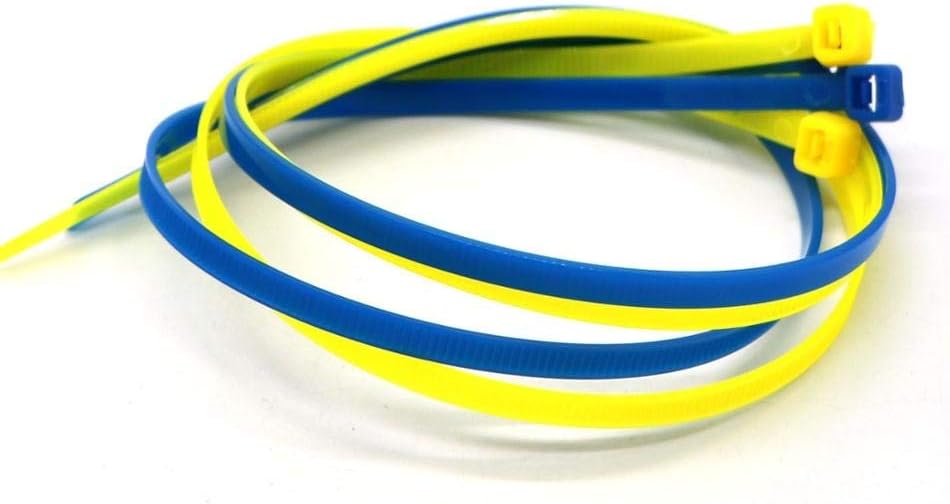 SYD 4 Inch length, 18lb Small size Self Locking Nylon Cable Zip Ties -1000 Piece (Blue)