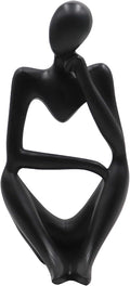 Thinker Statues and Sculptures, Resin Black Thinker Statue Ornaments, Abstract Style Sculptures, Housewarming Gifts, Housewarming Decorations, Living Room Dining Desk Decorations