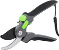 Pruning Shears for Gardening 8.6 inch Steel Garden Clippers with Safety Lock Handheld Gardening Shears Ergonomic Non Slip Plant Clippers Tools for Flowers Branches