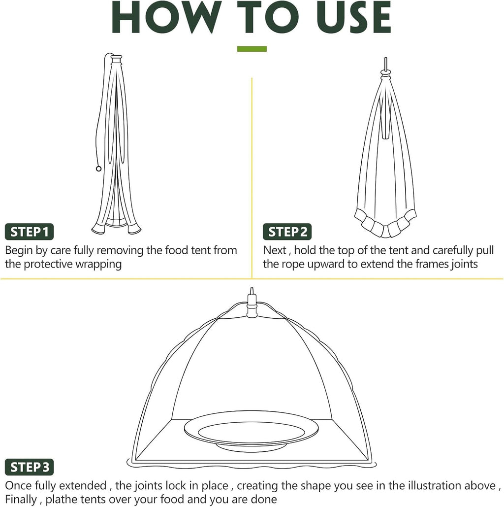 Sawysine 4 Pack Mesh Plant Cover Reusable Screen Cloche Dome Plant Protector Tent Collapsible Umbrella for Outdoor Garden Greenhouse Vegetable Flowers Strawberry from Animals(15 x 15 Inch,Green)