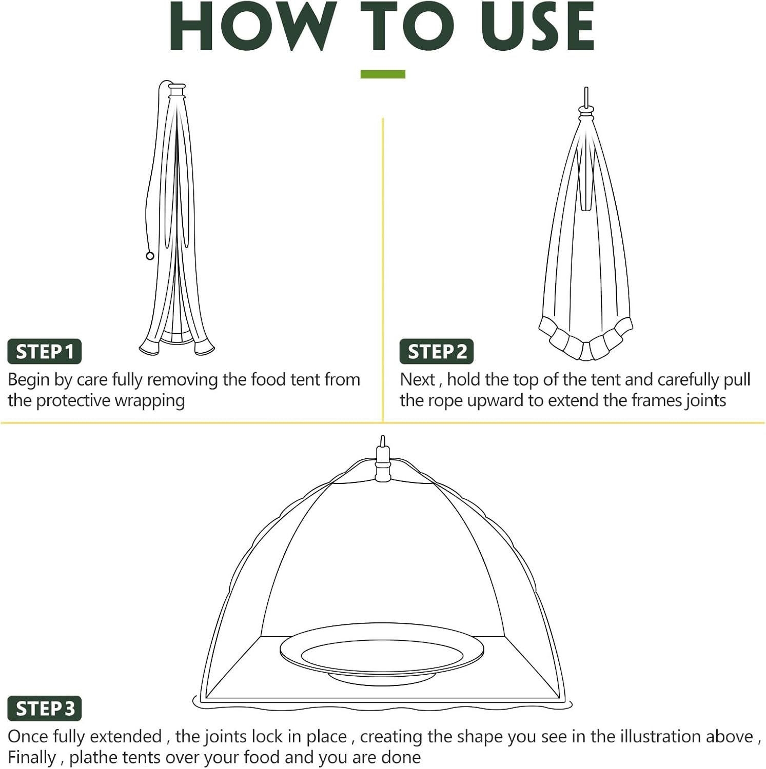 Sawysine 4 Pack Mesh Plant Cover Reusable Screen Cloche Dome Plant Protector Tent Collapsible Umbrella for Outdoor Garden Greenhouse Vegetable Flowers Strawberry from Animals(15 x 15 Inch,Green)