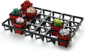 Square Nursery Pot Tray with 24 Cells, 5 Pack Plant Trays for Pots, Flower Pot Moving Tray, Plastic Planting Tray for Carrying Small Plant Pots(120 Cells in Total