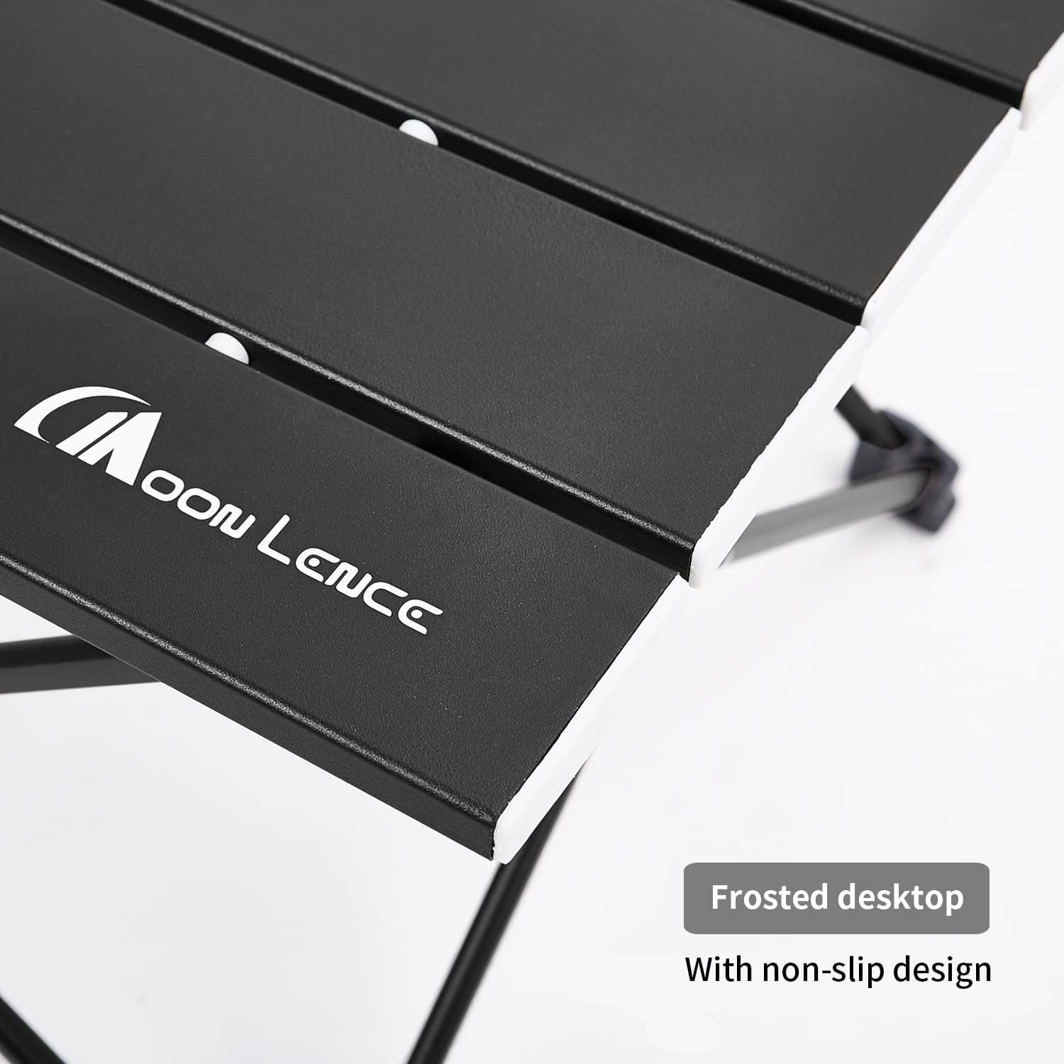 MOON LENCE Folding Beach Table, Small Folding Table, Outdoor Ultralight Aluminum Camping Table, Portable Compact Backpacking, Travel Table for Beach, Picnics, Cooking, Hiking