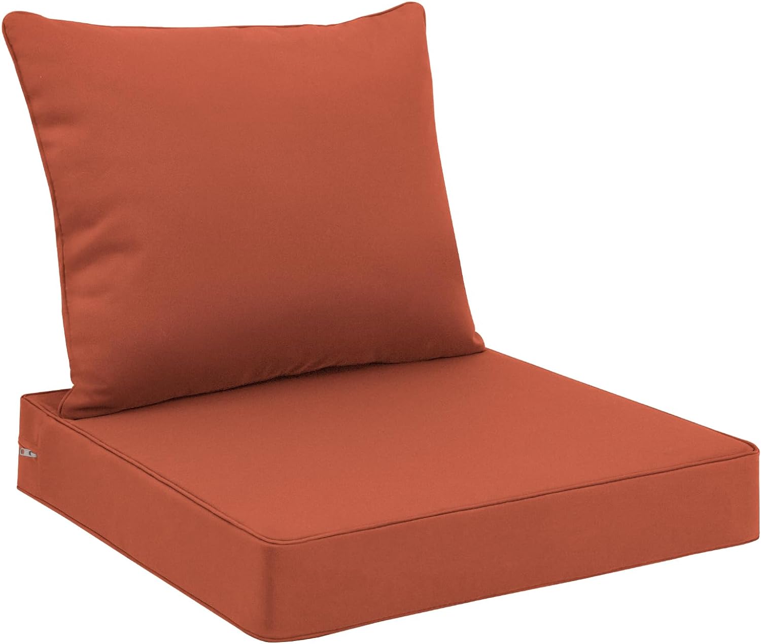 Favoyard Outdoor Seat Cushion Set 22 x 22 Inch Waterproof & Fade Resistant Patio Furniture Cushions with Removable Cover Deep Seat & Back Cushion with Handle and Adjustable Straps for Chair Sofa Couch