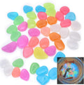 Oubest Glow in The Dark Pebbles/Glow Stones/Glowing Rocks Blue Decor for Garden/Fish Tank/Aquarium/Walkway/Driveway/Plant Pots/Bonsai (200, Multi-Colored)
