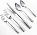 Alata Bailey 20-Piece Forged Silverware Set Stainless Steel Flatware Set,Service for 4,Mirror Polished Cutlery Set,Dishwasher Safe…