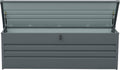 260 Gallon Outdoor Storage Box Waterproof, Extra Large Metal Deck Box and Patio Cushion Box for Storing Gardening Tools, Pool Supplies