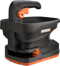 WORX 20V Cordless Seed Spreader 6-Speeds 5-Ft. Max Distance, Fertilizer Spreaders 8 Flow-Rate Settings, Broadcast Spreader Easier Than Hand Spreaders for Lawns WG869.9 – Tool Only