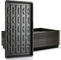 Shallow 1020 Nursery Flat Trays Specialized for Holding & Carrying 200 Cell Plug Seedling Trays (Height is 1.3"),Microgreen Germination Trays,10 Pack, No Holes (YB01, 10Pcs)