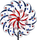 DREAMYSOUL Large Wind Spinners 20" Dia, Metal Patriotic Wind Sculpture Spinner Yard Art for Outdoor Garden Patio Decor