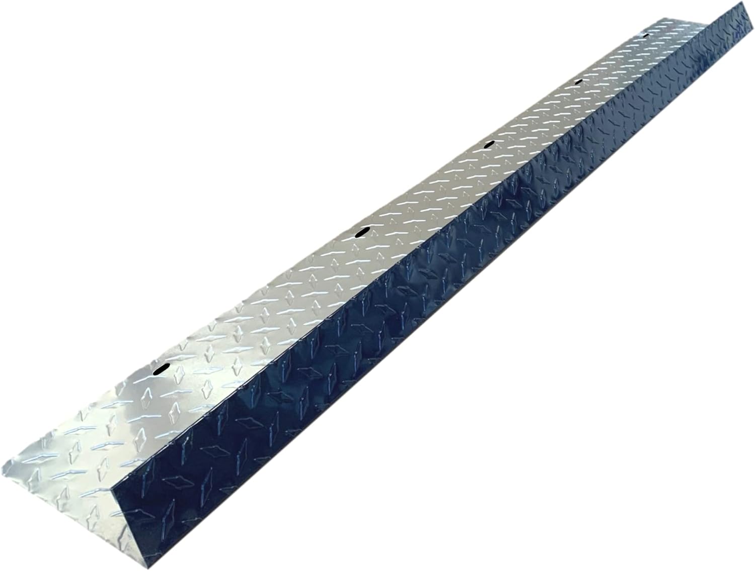 Eagle 1-26 Gauge 5 Foot Rain Diverter - Nails and Instructions Included (Mill Finish Aluminum, Copper, Galvanized, Stainless Steel & More) (1, Aluminum Diamond Plate - Indigo Blue)