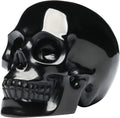 5''Natural Black Obsidian Crystal Skull Head Hand Carved Reiki Healing Stone Statue Healing Home Office Art Room Decoration