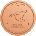 1Pack Bird Bath Copper Purification Disk | 0.6mm Reinforced 99.9% Pure Copper | Universal Fit for Outdoor Birdbaths(Birdbath Copper 1 Pack)
