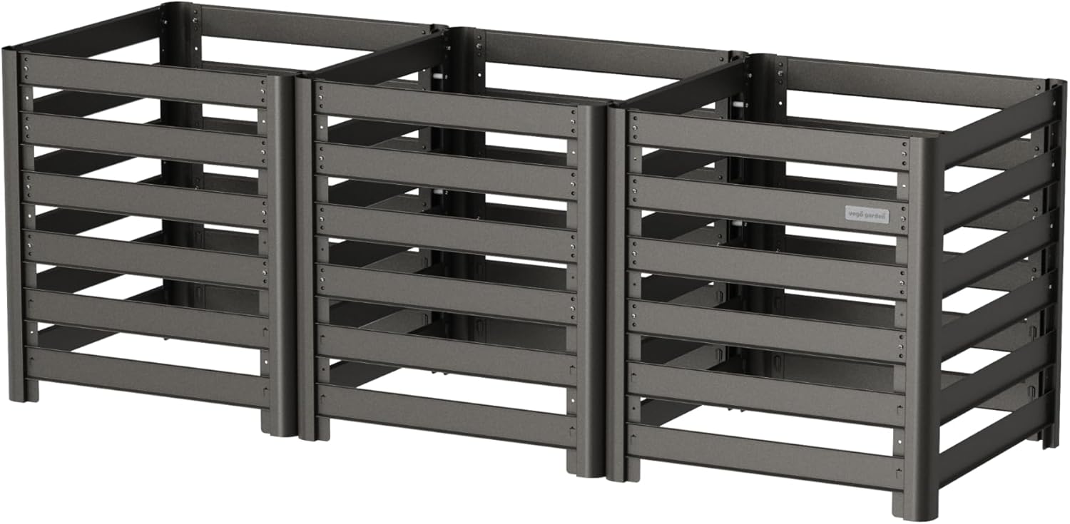 Vego Garden 32" Tall Modular Compost Bin 90" x 30" x 32"