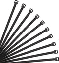 XINGO 12 Inch Black Cable Zip Ties (500 Pack), 40 Pounds Tensile Strength-Heavy Duty, Self-Locking UV Resistant Nylon Plastic Wire Ties for Indoor and Outdoor Use