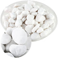 18.7 Lbs Natural River Rocks for Plants 0.6"-0.8" Small White Landscaping Garden Stones White Aquarium Gravel for Decorative Pebbles for Indoor Outdoor Planters