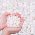 HOT SEAL 2.0 LB White Aquarium Gravel Pebbles 3/8", Natural Decorative Aquarium Substrate Small River Rocks, Mini Pebbles Stone for Fish Tank, Aquatic Plant Bonsai, Hydrophyte