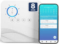 tolviviov Smart Sprinkler Controller, 8-Zone Indoor WiFi Irrigation Controller, App Enabled, Simple Automated Watering Scheduling, Local Weather Intelligence, Rain, Freeze Skip