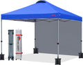 MASTERCANOPY Durable Pop-up Canopy Tent with 1 Sidewall (10'x10',Blue)