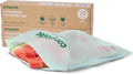 Home Compostable Resealable Gallon Bags (10.5"x10.5"), Microwave & Freezer Safe, Organic Food Storage Container, 30 Count (Pack of 2)