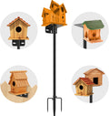 80 Inch Adjustable Bird Feeder Pole,Bird House Pole Suitable for Feeders & Birdhouse,Weather Station,Heavy-Duty Rustproof Design,Enhance Outdoor Decor & Birdwatching Experience