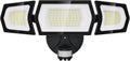 100W LED Flood Light Motion Sensor, 9000LM Motion Security Lights Outdoor, 3 Head Adjustable Floodlight, IP65 Waterproof Exterior Floodlights, 6500K Wall Light for Entryway, Yard, Garage