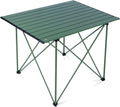 iClimb Ultralight Compact Camping Folding Table with Carry Bag (Reinforced Green - XL)