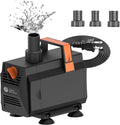 AquaMiracle 1200GPH Aquarium Water Pumps (4500L/H, 70W) Fountain Pump Pond Pump Submersible Water Pump with Flow Control for Fountain, Waterfall, Statuary, Filtration, Water feature, Hydroponics