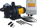 3-Year Warranty Solar Pool Pump 48V 3/4HP | Saltwater-Resistant Design with MPPT Controller | High-Efficiency for Swimming Pools & Irrigation | PWS Model JP17-15/500