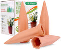 Automatic Plant Waterers for Vacations, 4 Pack Terracotta Self Watering Spikes for Wine Bottles Indoor & Outdoor Plants