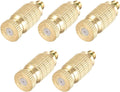 uxcell Brass Misting Nozzle - 3/16-inch Threaded 0.5mm Orifice Dia Fogging Spray Head for Outdoor Cooling System - 5 Pcs Golden