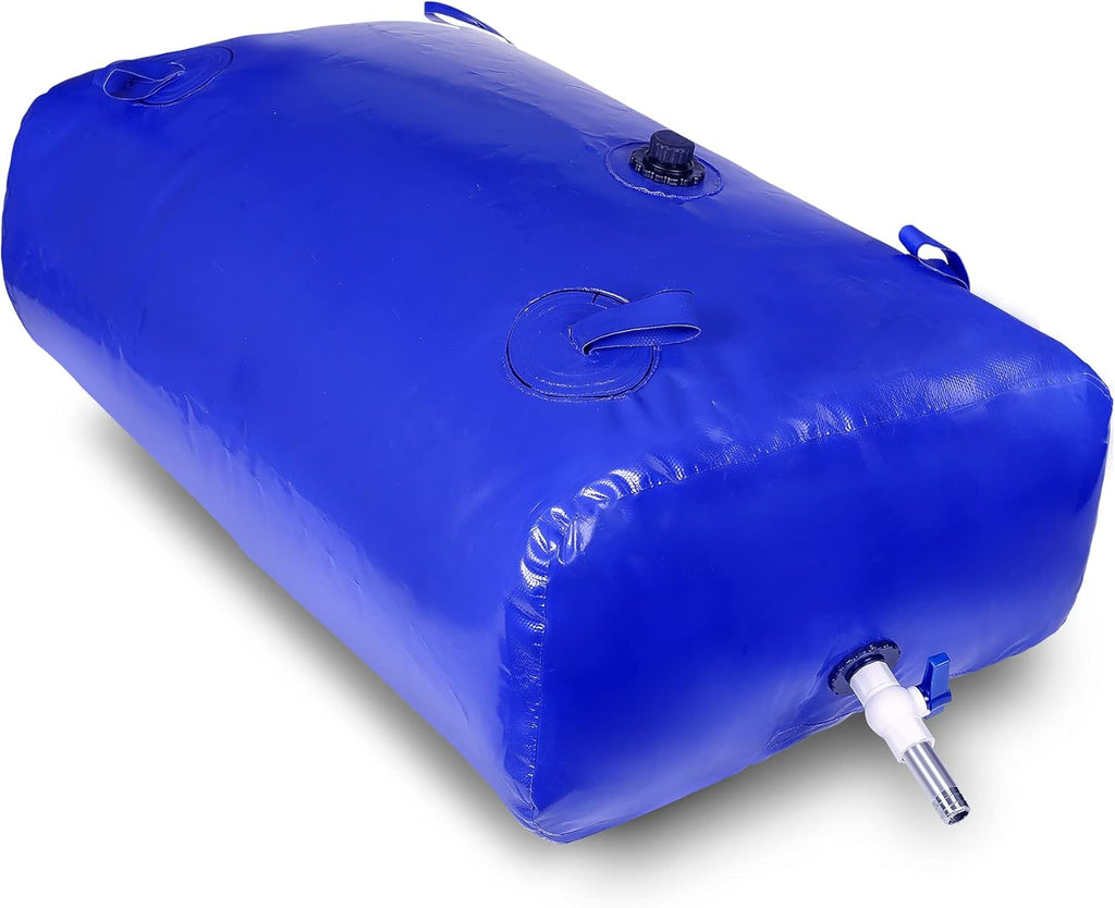 1000 L/264 gal Water Bladder Storage Containers, Foldable Portable Water Tank Large Capacity Soft Water Bag, Drought Resistance, Fire Prevention, Emergency Water