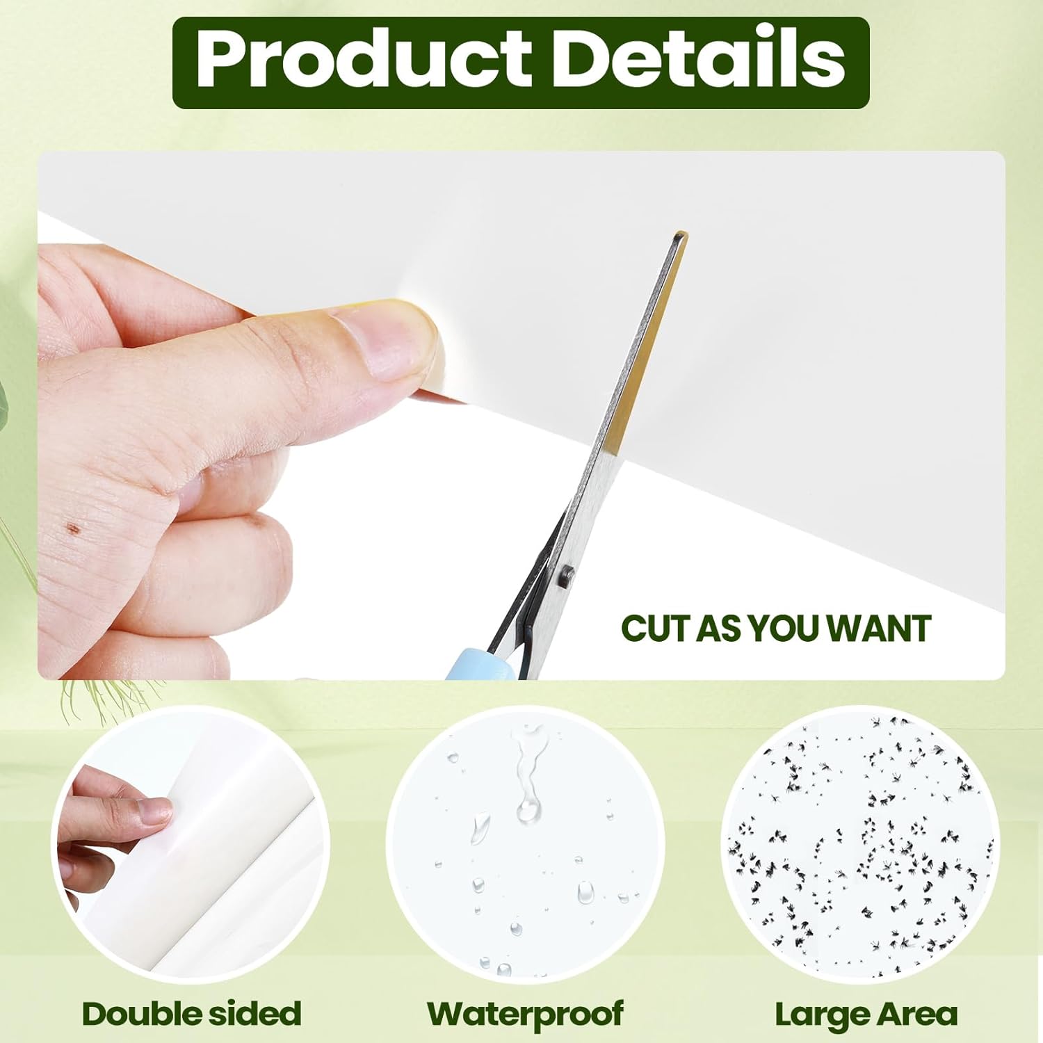 Qualirey 100 Pcs 6 x 8 Inch Sticky Traps for Plant Double Sided Sticky Trap for Gnats with Twist Ties Fly Traps for Fruit Insect Fungus Bugs Indoor Outdoor (White)