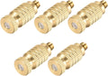 uxcell Brass Misting Nozzle - 3/16-inch Threaded 0.4mm Orifice Dia Fogging Spray Head for Outdoor Cooling System - 5 Pcs Golden