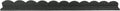 Playsafer L Shaped Flexible Rubber Scalloped Edger for Lawns Landscaping and Playground | Easy No Dig Installation| 4' Long (1, Dark Gray)