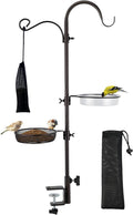 ERYTLLY Deck Hook Bird Feeder Pole Bird Feeder Porch Multi Hook Bird Feeding Station Kit Multi Feeder Hanging Kit Premium Bird Bath for Attracting Wild Birds Bird Feeder Planter Hanger