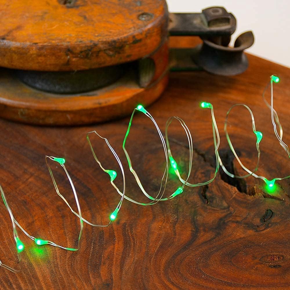 2 Pack Solar Powered Fairy String Lights Outdoor Waterproof 8 Modes Twinkle Christmas Decorations Lights, Each 33ft-100LED, 40ft-120LED, 66ft-200LED, 80ft-240LED, (Green, 33)