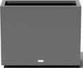 Veradek Block Series Span Plastic Planter - Tall Rectangular Planter for Indoor or Outdoor Patio/Porch, Gray, 24.25 in Height, 12 in Width, 30 in Length